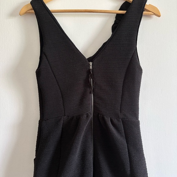 Anthropologie Maeve Black Ruffle Ottoman Cocktail Dress Size XS EUC - Picture 8 of 13